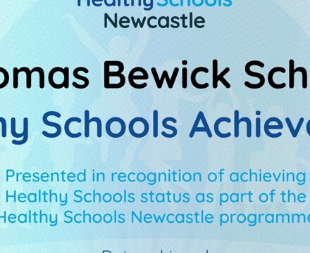 Healthy schools newcastle certificate